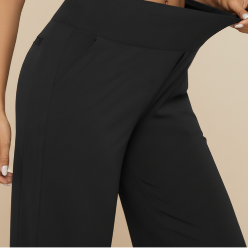 Calças com fundo novo