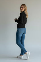 Soft Touch Mock Neck Knit Top