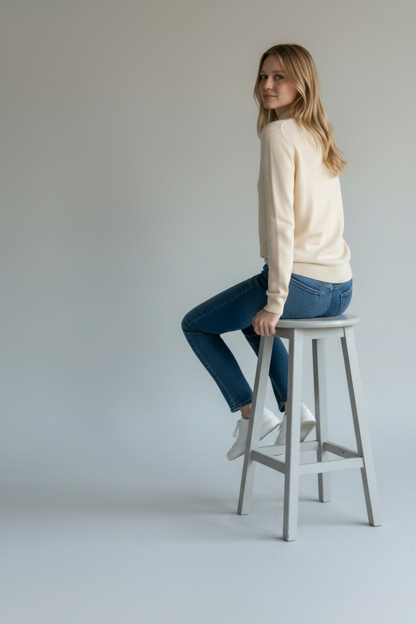 Soft Touch Mock Neck Knit Top