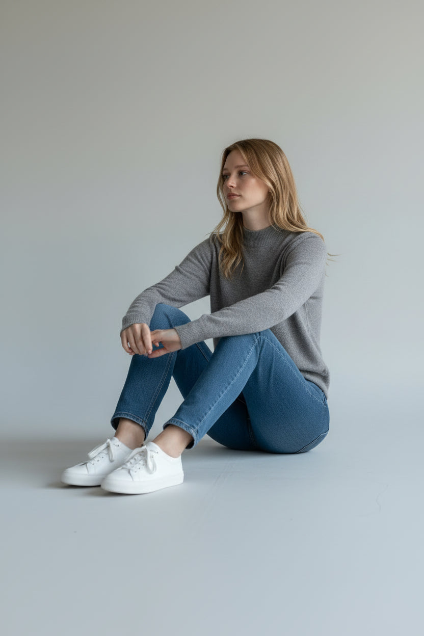 Soft Touch Mock Neck Knit Top