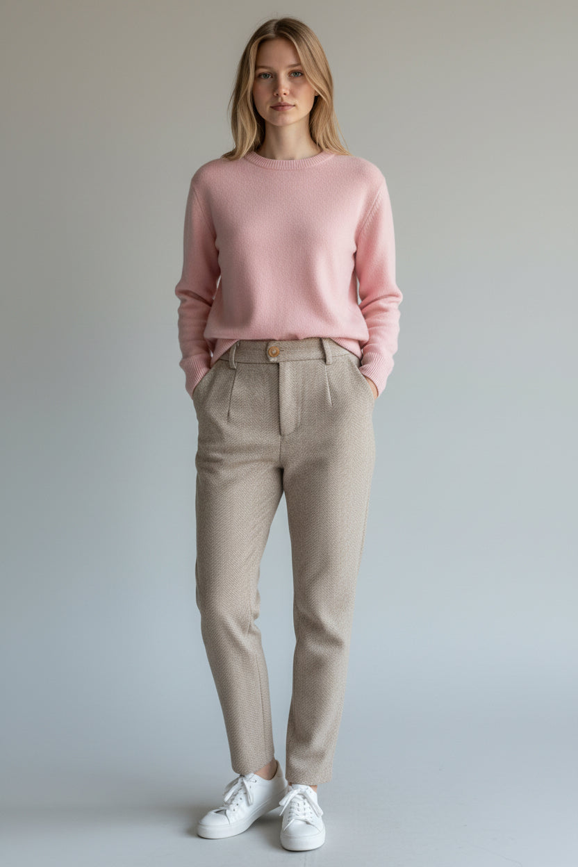 Tailored High-Waist Office Trousers