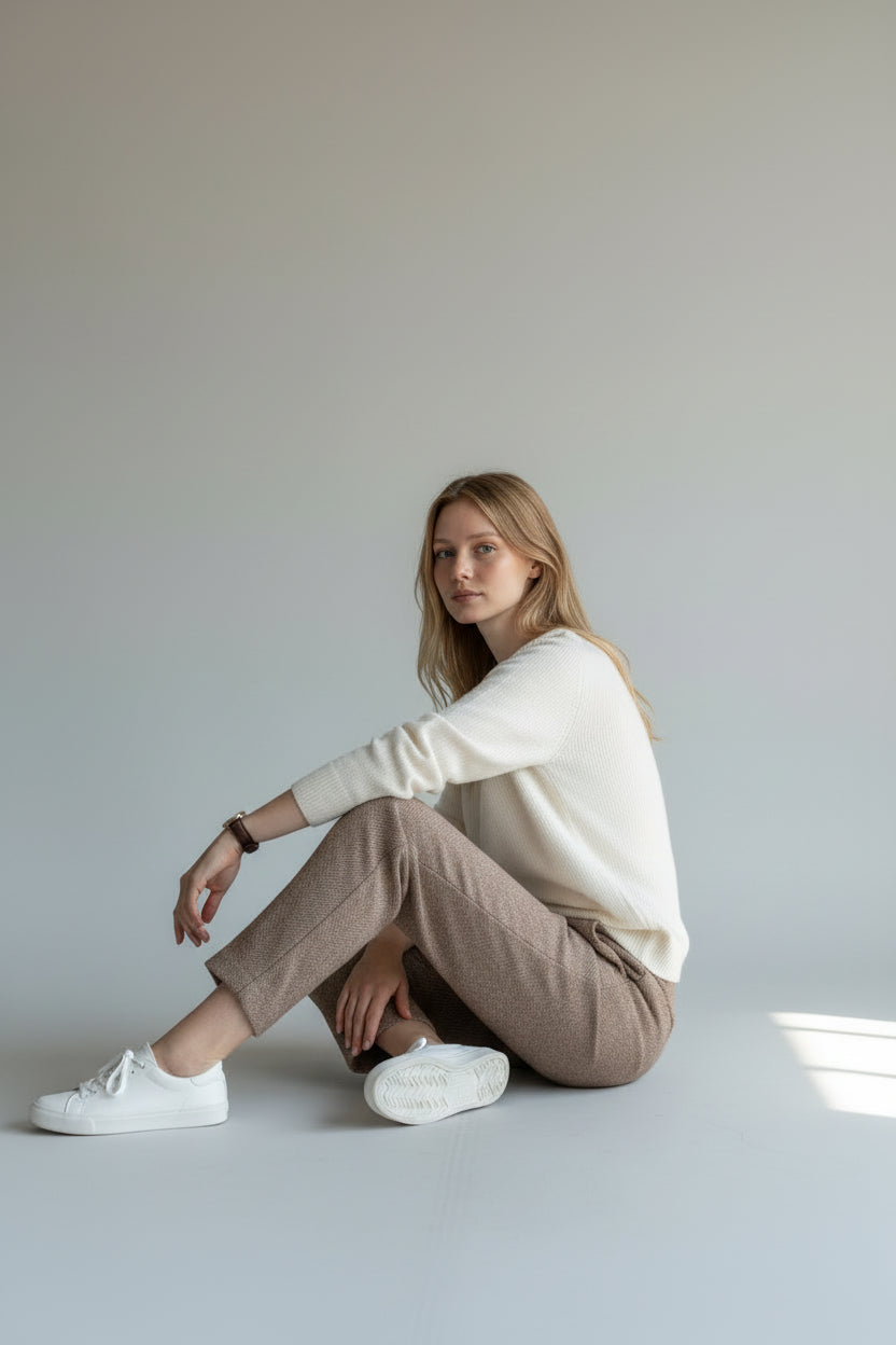 Tailored High-Waist Office Trousers