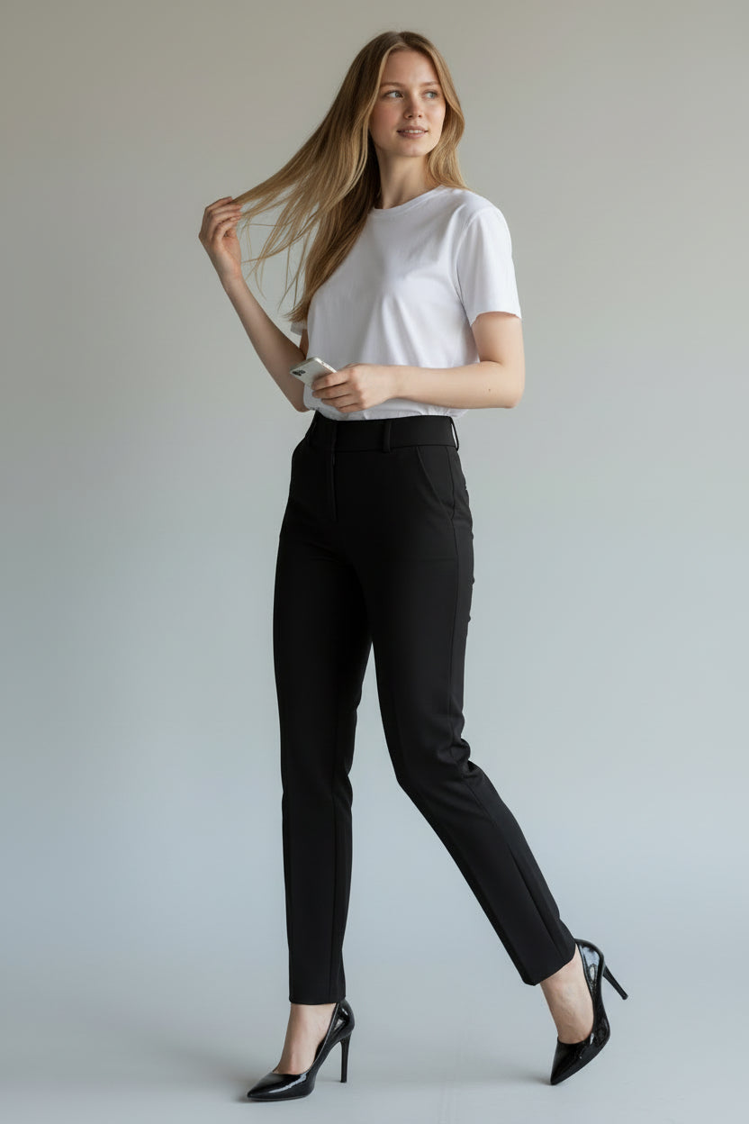 Classic Straight Office Trousers