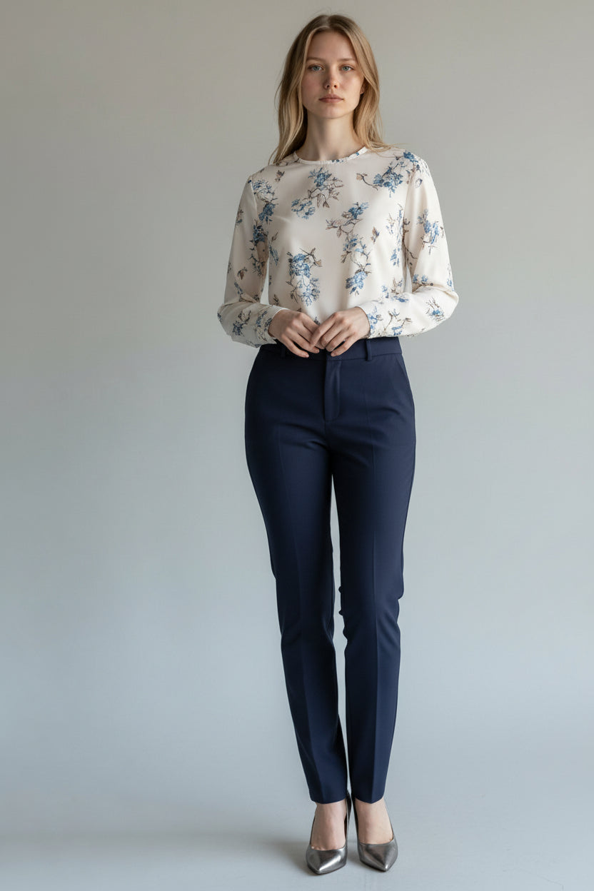 Classic Straight Office Trousers