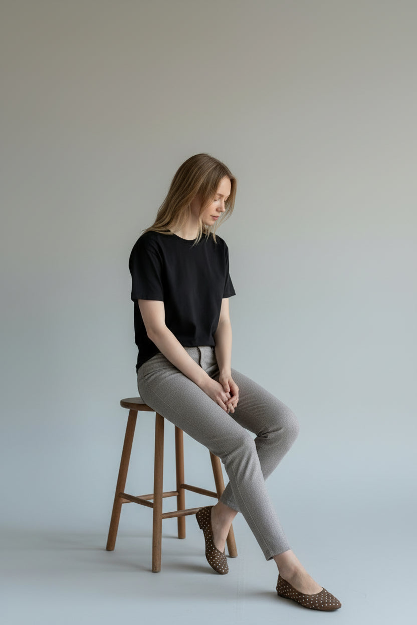 Tailored High-Waist Office Trousers