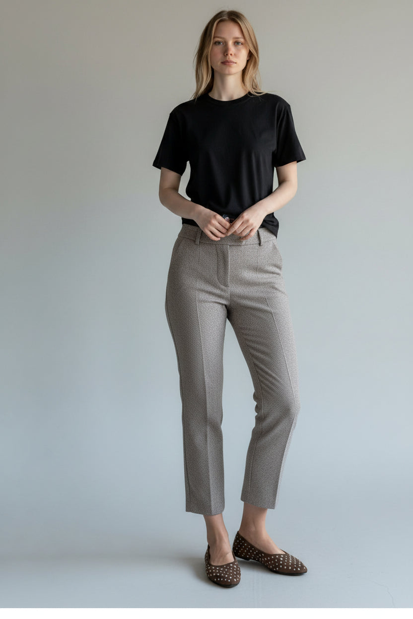 Tailored High-Waist Office Trousers