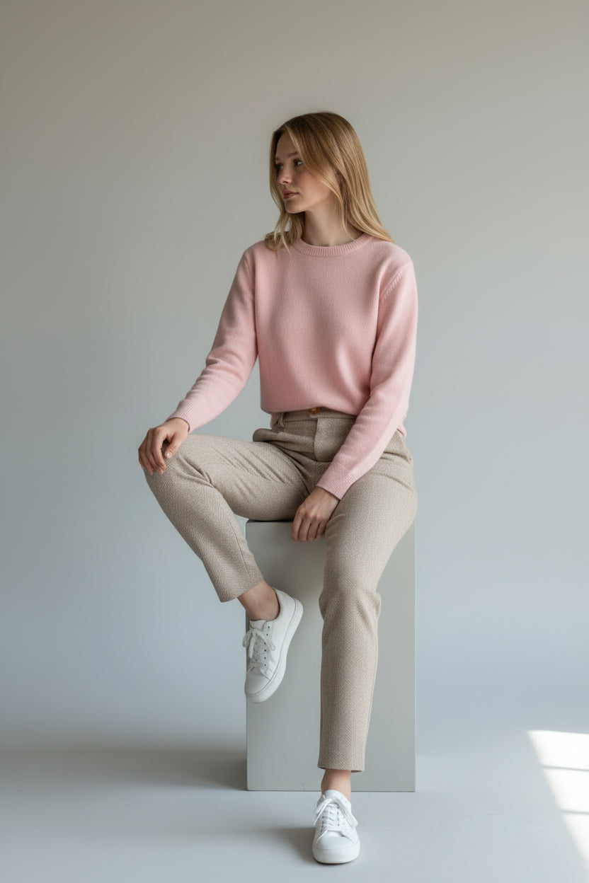 Tailored High-Waist Office Trousers