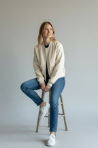 Cropped Office Bomber Jacket